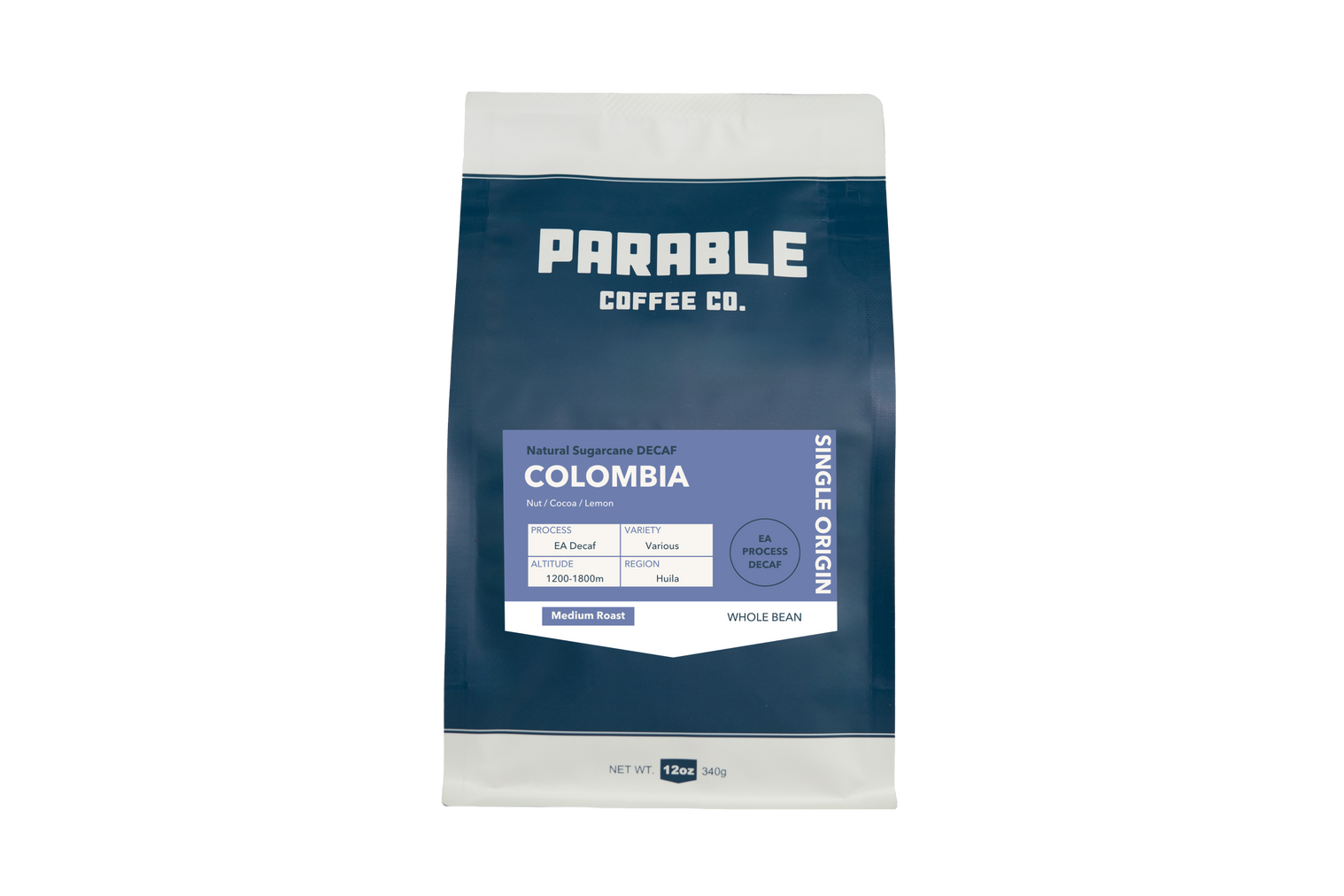 Colombia Natural Sugarcane Decaf